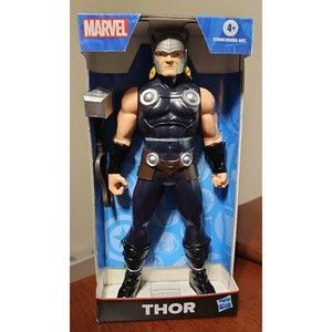 Marvel Avengers Thor 9" Action Figure Mighty Hammer Super Hero 2019 Hasbro Toy